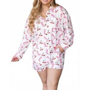 NEW MOON RYDER cherry cowgirl lounge set in multi